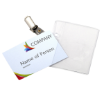 Badge Europel met strip en clip 90x60mm