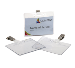 Badge Europel met strip en clip 90x60mm