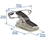 Clip avec épingle Europel adhésif pour badge 50 pièces