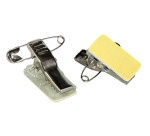 Clip avec épingle Europel adhésif pour badge 50 pièces