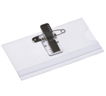 Badge Europel avec pince et épingle 75x40mm 24 pièces