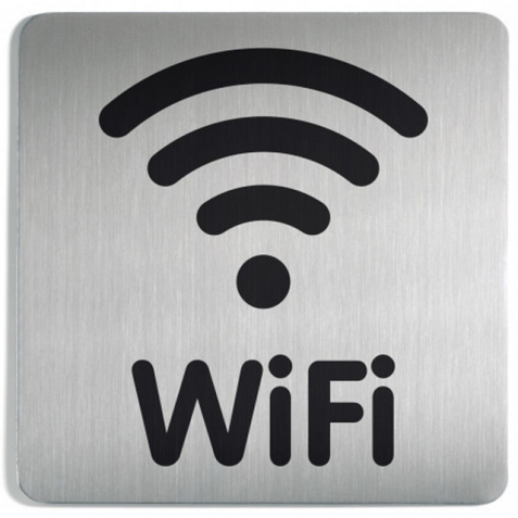 Infobord pictogram Durable 4786 vierkant wifi 150mm