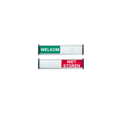 Infobord welkom/niet storen 125x30mm