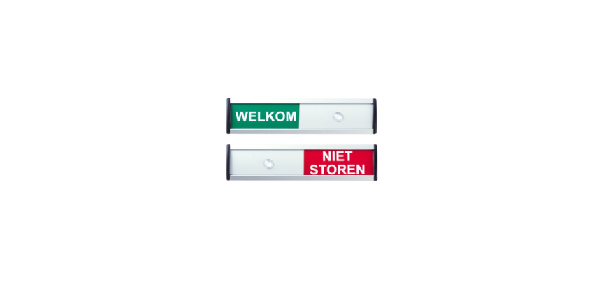 Infobord welkom/niet storen 125x30mm