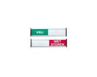 Infobord vrij/niet storen 125x30mm