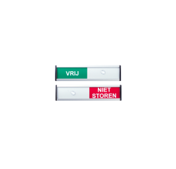 Plaque Vrij/Niet storen 125x30mm