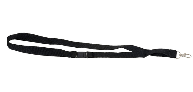 Black Europel badge lanyard