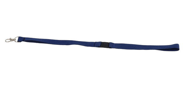 Dark blue Europel badge lanyard