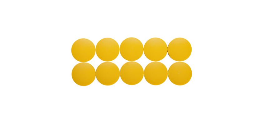 MAUL Solid Magnet 38x15.5mm 2.5kg Yellow 10 pieces