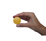MAUL Solid Magnet 38x15.5mm 2.5kg Yellow 10 pieces