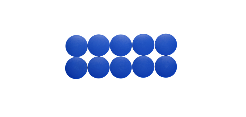 Magnet MAUL Solid 38mm 2500g blau 10 Stück