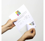 Badge visiteur Durable 97x86mm 100 pièces