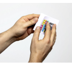 Badge visiteur Durable 97x86mm 100 pièces