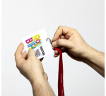 Badge visiteur Durable 97x86mm 100 pièces