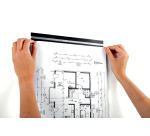 Magneetklem Durable Durafix rail 297mm 5 stuks metaal-zilver