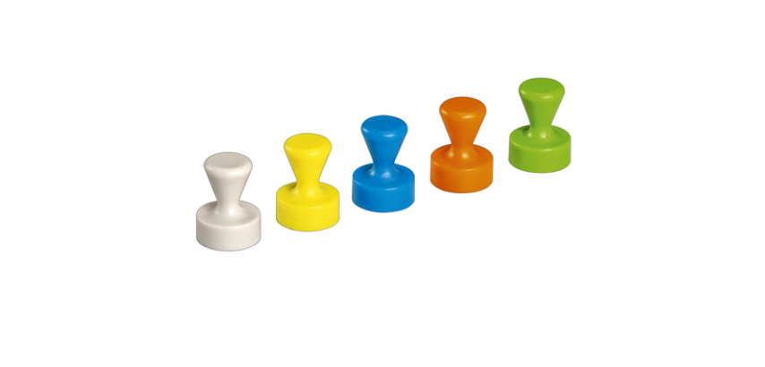 Magneet MAUL Neodymium kegel 12mm 1.5kg assorti 10 stuks