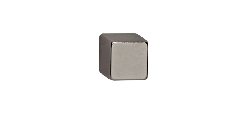 Magneet MAUL Neodymium kubus 10x10x10mm 3.8kg nikkel 4 stuks