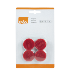 EN_NOBO AIMANTS 30MM ROUGE BLS 4X