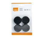 Magneet Nobo 38mm zwart 4 stuks