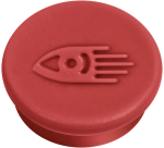 Magneet Legamaster 20mm 250gr rood 8 stuks