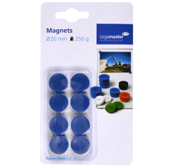 Aimant Legamaster 20mm 250g bleu 8 pièces