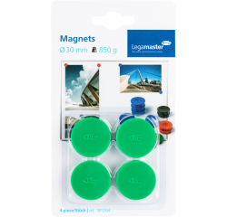 Aimant Legamaster 30mm 850g vert 4 pièces