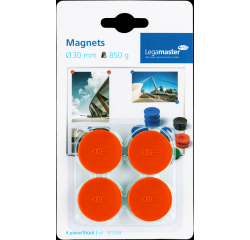 Aimant Legamaster 30mm 850g rouge 4 pièces