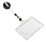 Europel open badge holder with retractable reel 54x85mm 10 pieces