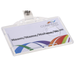 Europel open badge holder with retractable reel 54x85mm 10 pieces