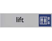 Infobord pictogram lift 165x44mm