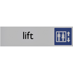 Infobord pictogram lift 165x44mm