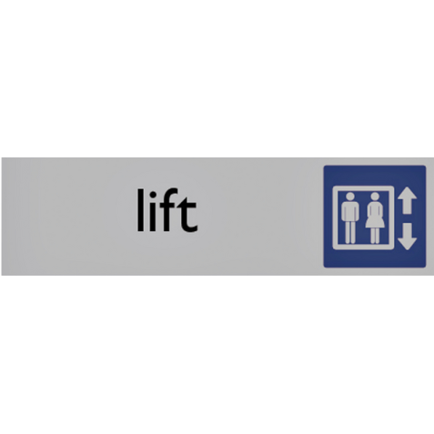 Infobord pictogram lift 165x44mm