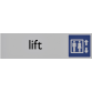 Infobord pictogram lift 165x44mm