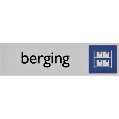 Plaque d'information pictogramme 'Berging' 165x44mm