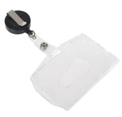 Porte-badge Europel fermé avec enrouleur 54x85mm 10 pièces
