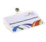 Porte-badge Europel fermé avec enrouleur 54x85mm 10 pièces