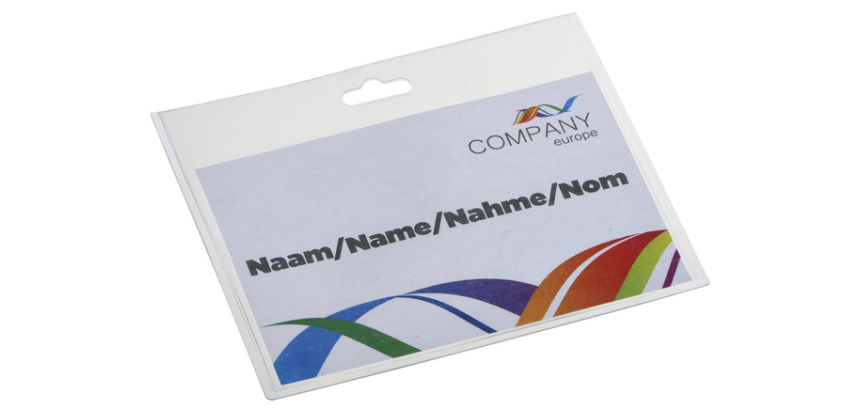 Badge - pashouder Europel gesloten 90x60mm