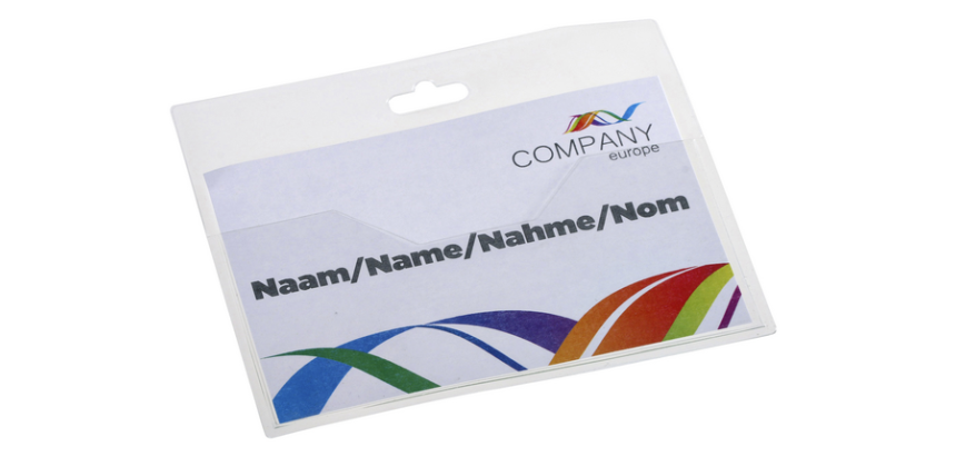 Europel Open Badge Holder 90x60mm 24 pieces