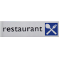 Infobord pictogram restaurant 165x44mm