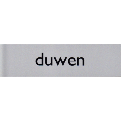 Infobord pictogram duwen 165x44mm