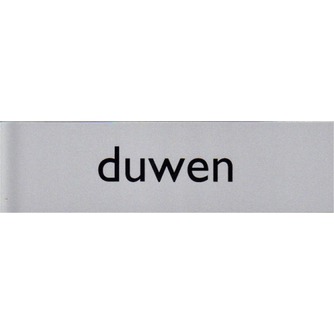 Plaque d'information pictogramme 'Duwen' 165x44mm
