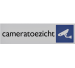 Plaque d'information pictogramme 'Cameratoezicht' 165x44mm