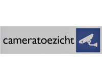 Plaque d'information pictogramme 'Cameratoezicht' 165x44mm