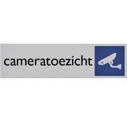 Plaque d'information pictogramme 'Cameratoezicht' 165x44mm