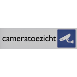 Infobord pictogram cameratoezicht 165x44mm