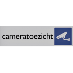 Plaque d'information pictogramme 'Cameratoezicht' 165x44mm