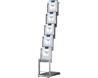 Europel freestanding brochure display 5xA4 foldable