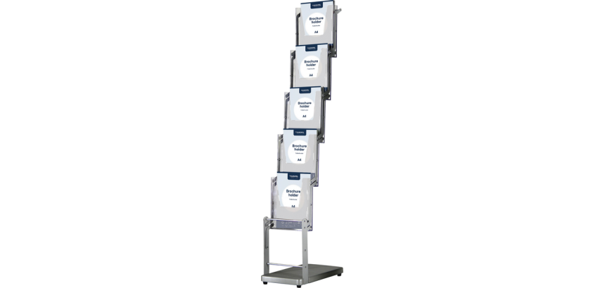 Europel freestanding brochure display 5xA4 foldable