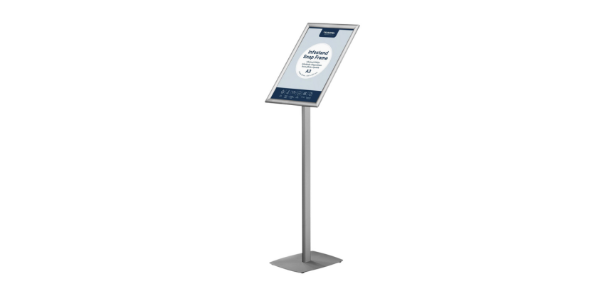 Support info Europel inclus cadre clipsable A3 25mm