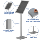 Support info Europel inclus cadre clipsable A3 25mm